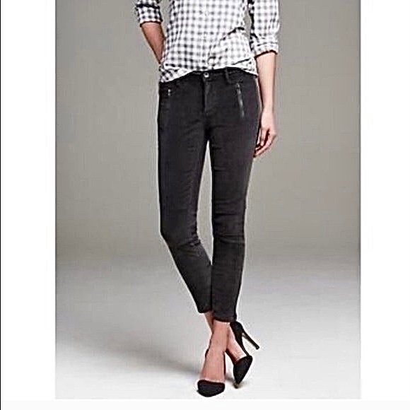 Charcoal Corduroy Skinny Pants - Picture 14 of 14